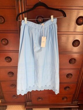 Gigi Eyelet Midi Skirt